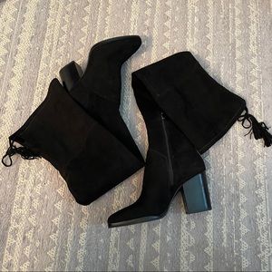 Marc Fisher Black Heeled Boots